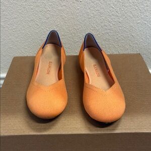 Rothy's “The Flat” in Tangerine